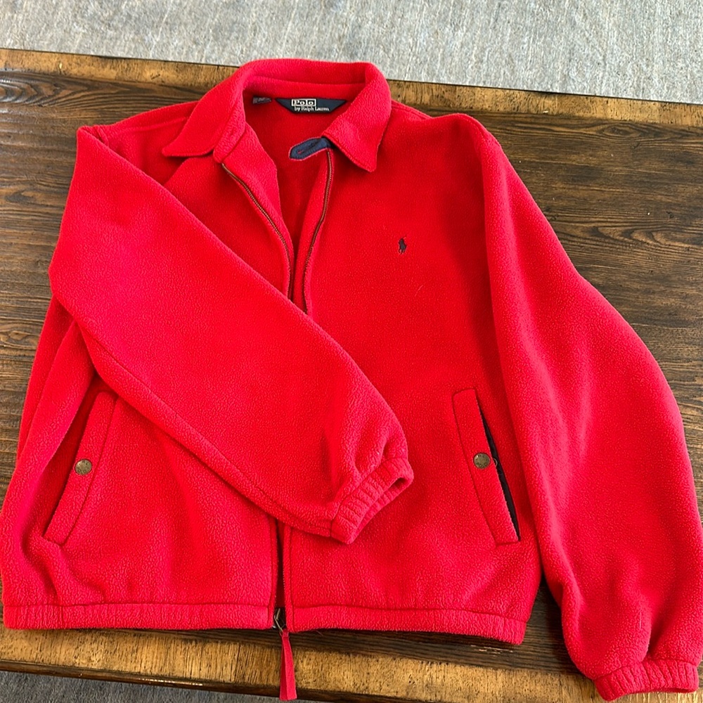 Polo by Ralph Lauren Polartec Jacket, RED (Size XL)